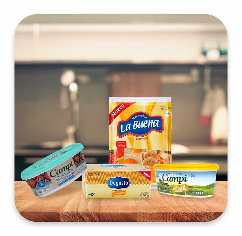 Margarinas y esparcibles de Team Foods